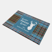 ホームスイートホームタータンチェックアンダーソンパーソナライズされたプレイド ドアマット (アングル)
