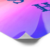 ホームスイートホームデイジーフラワー ポスター (角)