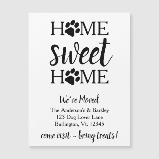 ホームスイートホームドッグ移動案内カード (正面)