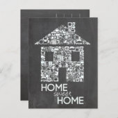ホームスイートホームニューアドレスチョークボード 案内ポストカード (正面/裏面)