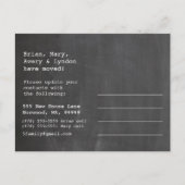 ホームスイートホームニューアドレスチョークボード 案内ポストカード (裏面)