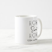 ホームスイートホームニューアドレス引っ越し祝いパーティーギフト コーヒーマグカップ (正面右)