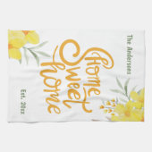 ホームスイートホームニューホームオーナー引っ越し祝いパーティー かわいらし キッチンタオル (横)