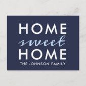 ホームスイートホームネイビームービングアナウンスメントハガキ 案内ポストカード (正面)