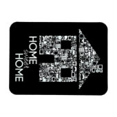 ホームスイートホームノベルティフレキシブル冷蔵庫用マグネット マグネット (横)