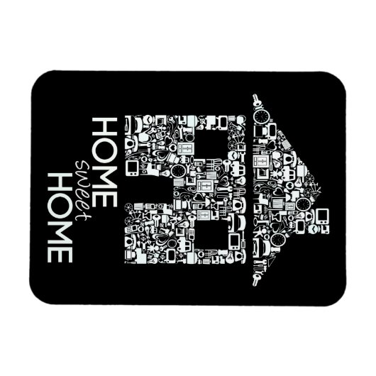 ホームスイートホームノベルティフレキシブル冷蔵庫用マグネット マグネット (横)