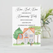 ホームスイートホームハウスウォーミングパーティの招待状 招待状 (スタンド正面)