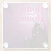 ホームスイートホームハッピープレイスグラスコアスター ガラスコースター (裏面)