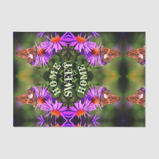 ホームスイートホームバタフライフラワーデコップページ 薄葉紙 (正面)