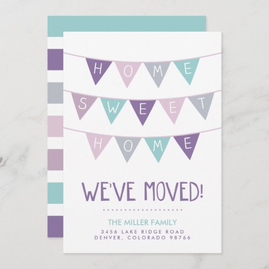 ホームスイートホームバンティンムービングアナウンスメント 案内状 (正面/裏面)