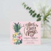 ホームスイートホームパイナップルトロピカルフラワー 案内ポストカード (スタンド正面)