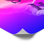 ホームスイートホームパンシーフラワー ポスター (角)