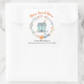 ホームスイートホームパーソナライズされた不動産仲介業者名エレガント スクエアシール (バッグ)