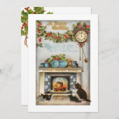 ホームスイートホームビンテージクリスマスハース シーズンカード (正面/裏面)