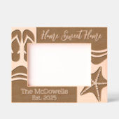 ホームスイートホームビーチテーマ レーザー彫刻フレーム (正面)