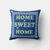 ホームスイートホームピローブルーミックスンマッチパターン クッション (裏面)