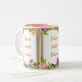 ホームスイートホームピンクマグ ツートーンマグカップ (正面左)