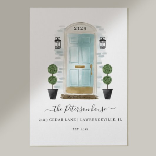 ホームスイートホームファミリーアクアウォーターカラードア ポスター