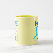 ホームスイートホームファミリーウォールアートサインデコール ツートーンマグカップ (中央)