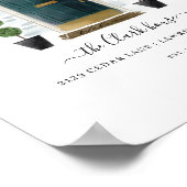 ホームスイートホームファミリーダークグリーン水カラードア ポスター (角)