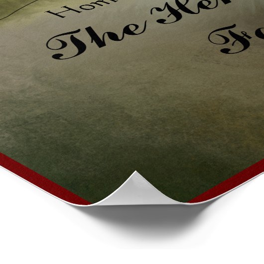 ホームスイートホームファミリーネームウォールプリント ポスター (角)