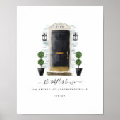 ホームスイートホームファミリーブラックウォーターカラードア ポスター (正面)