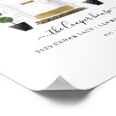 ホームスイートホームファミリーホワイトウォーターカラードア ポスター (角)