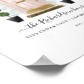 ホームスイートホームファミリー赤面ピンクウォーターカラードア ポスター (角)