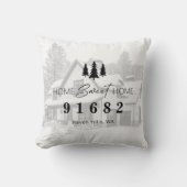ホームスイートホームフォト郵便番号 クッション (正面)