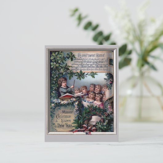 ホームスイートホームフォークリスマス シーズンポストカード (スタンド正面)