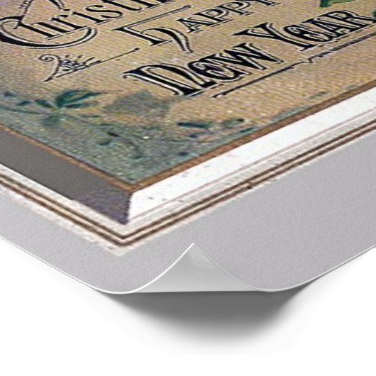 ホームスイートホームフォークリスマス ポスター (角)