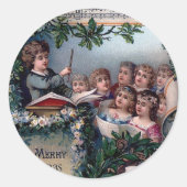 ホームスイートホームフォークリスマス ラウンドシール (正面)