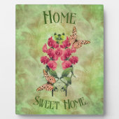 ホームスイートホームフラワーアンド蝶 フォトプラーク (正面)