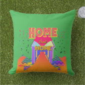 ホームスイートホームブライトグリーン アウトドアクッション (芝生)