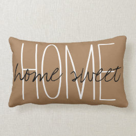 ホームスイートホームブラウン ランバークッション