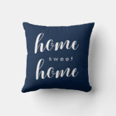 ホームスイートホームブルーカラー枕 クッション (裏面)