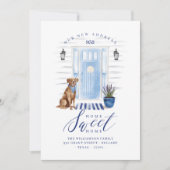 ホームスイートホームブルーコースタルウォーターカラードア&ドッグ 案内状 (正面)