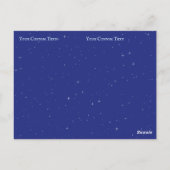 「ホームスイートホームプラネットアース」お洒落カスタム ポストカード (裏面)