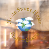 「ホームスイートホームプラネットアース」美しい宇宙 ウィンドウサイン (シート2)