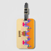 ホームスイートホームベージュ ラゲッジタグ (正面縦)