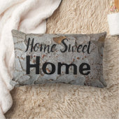 ホームスイートホームホワイトツリーバークフォト自然 ランバークッション (ブランケット)