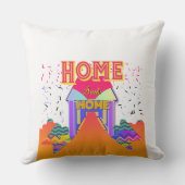 ホームスイートホームホワイト アウトドアクッション (裏面)