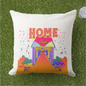 ホームスイートホームホワイト アウトドアクッション (芝生)