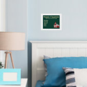 ホームスイートホームホームホームズチョーリンスクールハウスシャルボード 箔ポスター (インサイチュ (寝室))