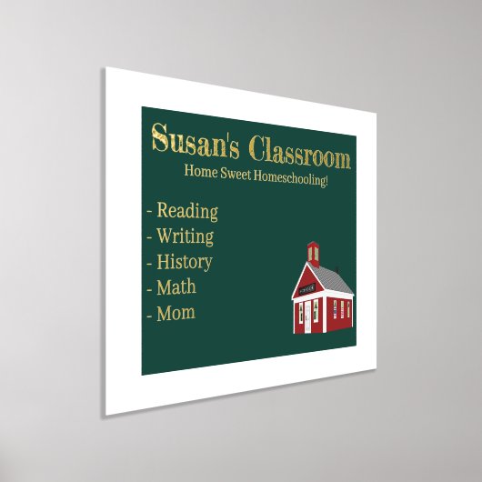 ホームスイートホームホームホームズチョーリンスクールハウスシャルボード 箔ポスター (レイダウン)