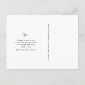 ホームスイートホームボタニカルアドレスの変更の写真 案内ポストカード (裏面)