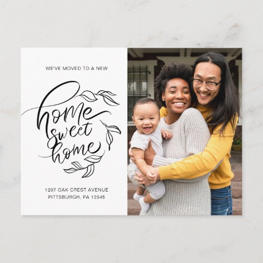 ホームスイートホームボタニカルアドレスの変更の写真 案内ポストカード (正面)