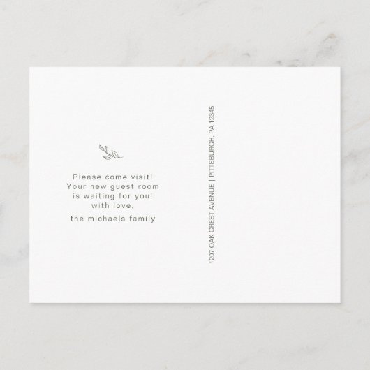 ホームスイートホームボタニカルアドレスの変更の写真 案内ポストカード (裏面)