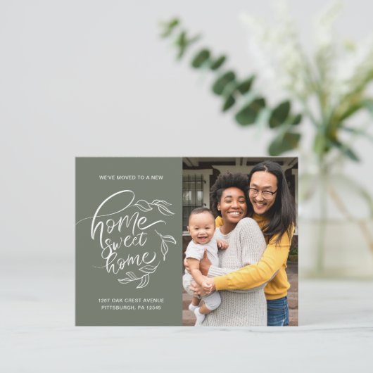 ホームスイートホームボタニカルアドレスの変更の写真 案内ポストカード (スタンド正面)