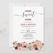 ホームスイートホームマルサラホワイトパンプキンフラワーズ  招待状 (正面)